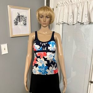 ZeroXposur Sun Smart Peasant Tankini SZ XS NWT.